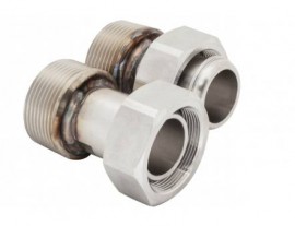 Julabo 8890102 Female to Male Adapters, M38 x 1.5 to 1.25&quot; NPT male, 2-pack-