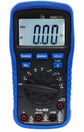 Kane KANE515 True RMS Digital Multimeter with temperature, 1000 V-