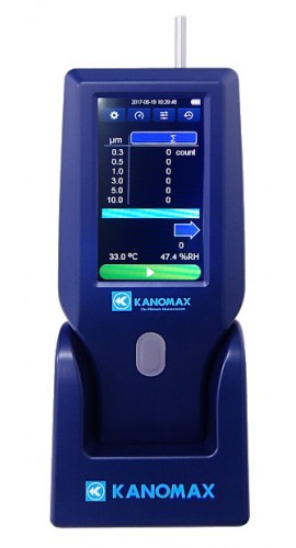 Kanomax 3889-KIT Ensemble de compteur de particules portatif, 6 canaux-
