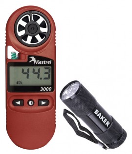 Kestrel 3000 An&amp;eacute;mom&amp;egrave;tre avec la lampe de poche DEL B2000-