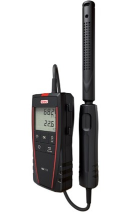 KIMO AQ-110-S24727 Portable CO2 Meter with CO2/temperature remote probe, 0 to 5,000 ppm-