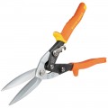 Klein Tools 1302S Cisailles de type aviation &amp;agrave; coupe longue, lame droite-
