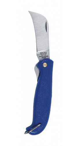 Klein Tools 155024 Couteau de poche, lame &amp;agrave; d&amp;eacute;nuder courb&amp;eacute;e de 7 cm-