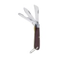 Klein Tools 1550-6 3-Blade Pocket Knife with screwdriver, 2.375 and 2.5&quot;-