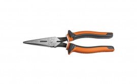 Klein Tools 2038EINS Pince &amp;agrave; bec long isol&amp;eacute;e et mince de 225 mm, coupe lat&amp;eacute;rale-