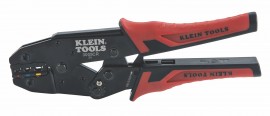 Klein Tools 3005CR Pince &amp;agrave; sertir &amp;agrave; cliquet, 10 &amp;agrave; 22 AWG &amp;ndash; Bornes isol&amp;eacute;es-