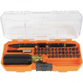 Klein Tools 32501HD Ensemble de tournevis/tourne-&amp;eacute;crou KNECT&amp;trade; &amp;agrave; embouts multiples r&amp;eacute;sistant aux chocs, 46&amp;nbsp;pi&amp;egrave;ces-