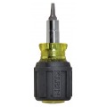 Klein Tools 32562 6-in-1 Stubby Multi-Bit Screwdriver/Nut Driver-