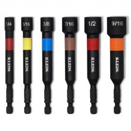 Klein Tools 32946S Tourne-&amp;eacute;crous aimant&amp;eacute;s pour outils &amp;eacute;lectriques, tige de 10.2&amp;nbsp;cm, 6&amp;nbsp;pi&amp;egrave;ces-