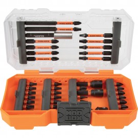 Klein Tools 33801 Jeu de 40&amp;nbsp;embouts pour tournevis &amp;agrave; percussion ProFlex-
