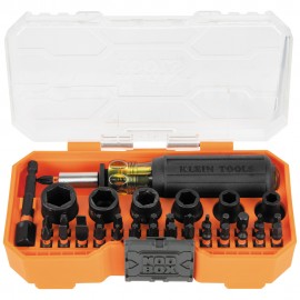 Klein Tools 33805 Ensemble d'embouts et de douilles pour tournevis &amp;agrave; percussion ProFlex, 38&amp;nbsp;pi&amp;egrave;ces-