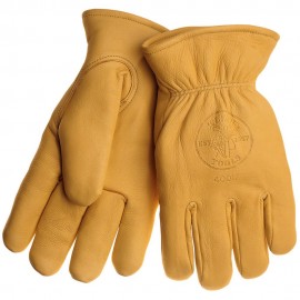 Klein Tools 40016 Gants en cuir de vache avec Thinsulate&amp;trade;, M-