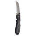 Klein Tools 44004 Couteau &amp;agrave; cran l&amp;eacute;ger, lame &amp;agrave; d&amp;eacute;nuder de 6,4 cm, manche noir-