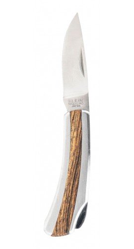 Klein Tools 44032 Couteau de poche en acier inoxydable, lame en acier de 4,1 cm-