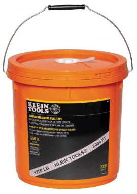 Klein Tools 50122 Conduit Measuring Pull Tape, 1250 lbs x 2000&#039;-