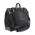 Klein Tools 510218SPBLK Canvas Deluxe Tool Bag, 13 pockets, 18"-