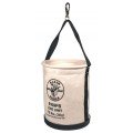 Klein Tools 5109PS Wide Straight Wall Bucket with pocket, swivel snap, 12&quot;-