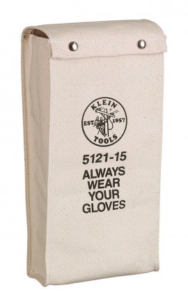 Klein Tools 512119 Sac poches les gants en toile n&amp;deg; 4 de 483 mm-