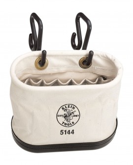 Klein Tools 5144 15-Pocket Aerial Oval Bucket with hooks-