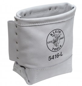 Klein Tools 5416L Sac &amp;agrave; outils, pochette &amp;agrave; goupilles et &amp;agrave; boulons en cuir, boucle profonde, 12,7 x 25,4 x 22 9 cm-