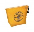 Klein Tools 5539YEL Zippered Canvas Consumables Bag, yellow-