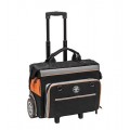 Klein Tools 55452RTB Tradesman Pro Rolling Tool Bag, 24 pocket, 19"-