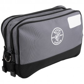 Klein Tools 55583 Double Zipper Bag, 12 x 7-Inch-
