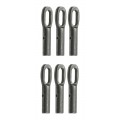 Klein Tools 56116 Ensemble de 6 &amp;oelig;illets de rechange poches fil de tirage en fibres de verre-