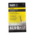 Klein Tools 56253 Wire Marker Book, black letters/numbers/symbols-