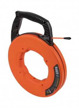 Klein Tools 56383 Multi-Groove Fiberglass Fish Tape with nylon tip, 100'-