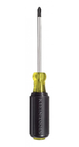 Klein Tools 6034 Tournevis &amp;agrave; pointe cruciforme no 2, tige ronde de 102 mm-