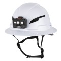 Klein Tools 60406T2RL Casque de chantier avec jugulaire et lampe frontale, classe E type 2, &amp;agrave; bord large non ventil&amp;eacute;-