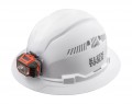 Klein Tools 60407 Full Brim Vented Hard Hat with headlamp-