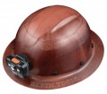 Klein Tools 60447 Casque de chantier &amp;agrave; rebord int&amp;eacute;gral, s&amp;eacute;rie KONSTRUCT, classe G, lampe frontale rechargeable-
