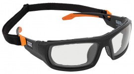 Klein Tools 60470 Lunettes de s&amp;eacute;curit&amp;eacute; professionnelles &amp;eacute;tanches &amp;agrave; monture compl&amp;egrave;te et verres transparents-
