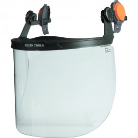 Klein Tools 60528 Face Shield, Full Brim Hard Hat, Clear-