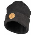 Klein Tools 60569 Heavy Knit Hat, black, leather logo-