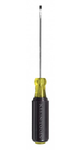 Klein Tools 607-3 Mini Screwdriver, 0.09&quot; cabinet tip, 3&quot;-