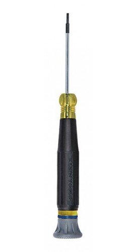 Klein Tools 614-2 Electronics Screwdriver with 1/16&amp;quot; slotted tip and 2&amp;quot; shank-