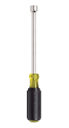 Klein Tools 64614 Tourne-&amp;eacute;crous de 1/4 &amp;quot;, tige creuse de 152 mm-