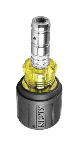 Klein Tools 65131 Tournevis 2-en-1 &amp;agrave; t&amp;ecirc;te hexagonale Slide Drive&amp;trade; de 38 mm-