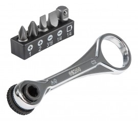 Klein Tools 65200 Ensemble de cl&amp;eacute; &amp;agrave; cliquet miniature &amp;agrave; profil mince, 5 pi&amp;egrave;ces-