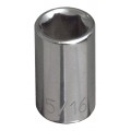 Klein Tools 65608 Standard 6-Point Socket, 0.5&quot;, 0.25&quot; drive-