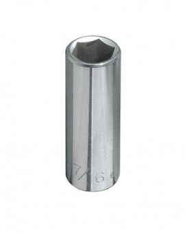 Klein Tools 65613 Deep 6-Point Socket, 0.34", 0.25" drive-