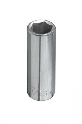 Klein Tools 65614 Deep 6-Point Socket, 0.375", 0.25" drive-