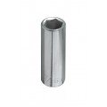 Klein Tools 65614 Deep 6-Point Socket, 0.375&quot;, 0.25&quot; drive-