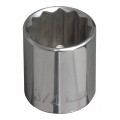 Klein Tools 65708 Standard 12-Point Socket, 0.875&quot;, 0.375&quot; drive-
