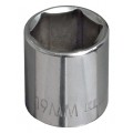 Klein Tools 65908 Metric 6-Point Socket, 8 mm, 0.375&quot; drive-