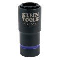 Klein Tools 66015 Douille &amp;agrave; choc 2-en-1 &amp;agrave; 12 facettes, 1&amp;quot; et 13/16&amp;quot;-