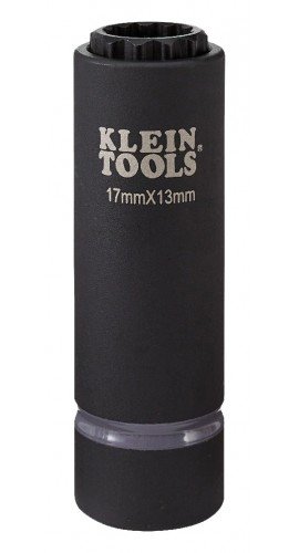Klein Tools 66051E 2-in-1 Metric Impact Socket, 12-point, 17 x 13 mm-